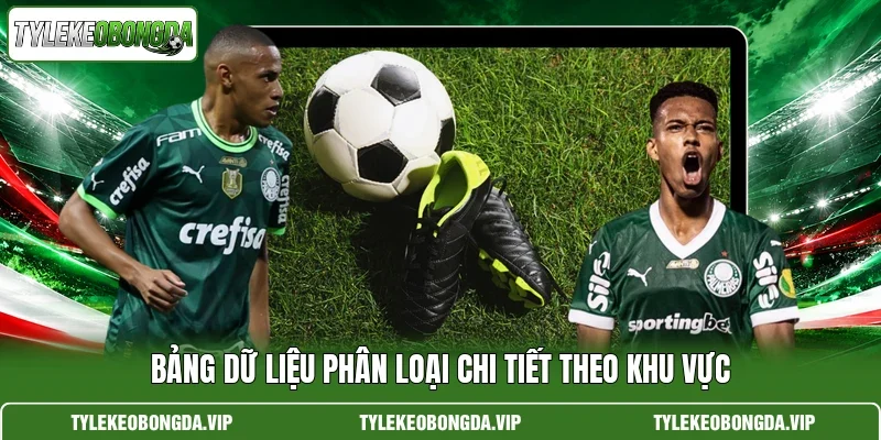 Bảng dữ liệu phân loại chi tiết theo khu vực