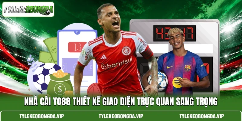 Nhà cái Yo88 thiết kế giao diện trực quan sang trọng